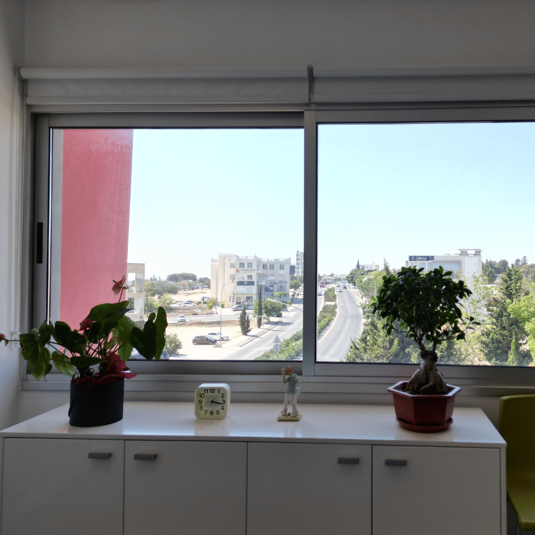 Modern dental treatment room at Dr. Cosma Giannakopoulos' clinic in Paphos