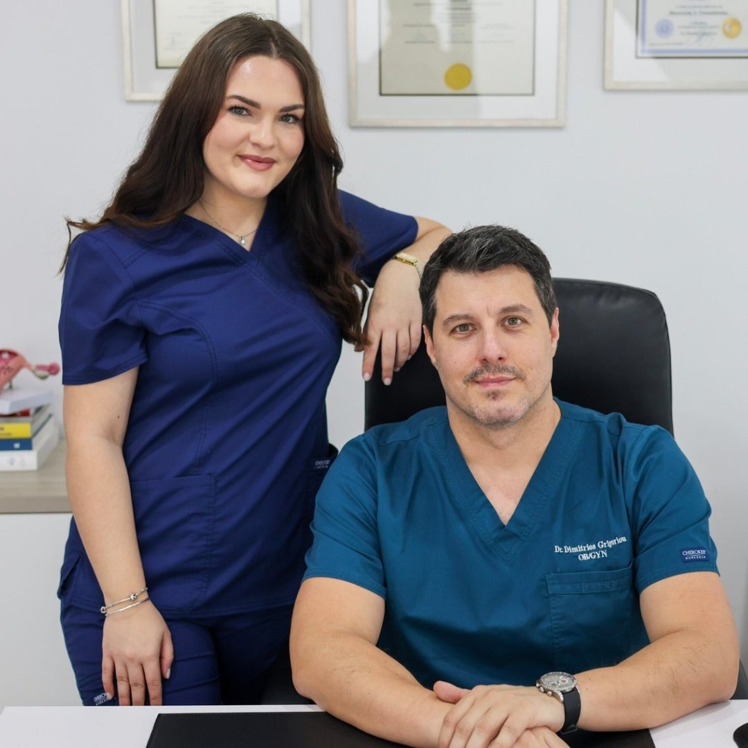 Dr. Dimitrios Grigoriou, Obstetrician and Gynaecologist in Nicosia, Cyprus, providing specialist women's healthcare, pregnancy care, and gynaecological services.